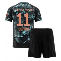 Camiseta Bayern Munich Kingsley Coman #11 Segunda Equipación Replica 2024-25 para niños mangas cortas (+ Pantalones cortos)